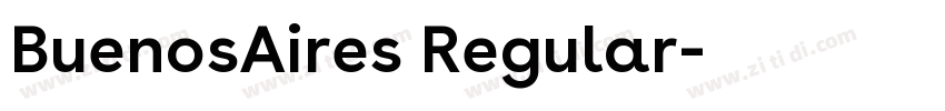 BuenosAires Regular字体转换
